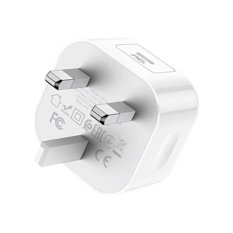 شارژر دیواری 20 وات هوکو HOCOمدل C91B USB — تصویر ۵