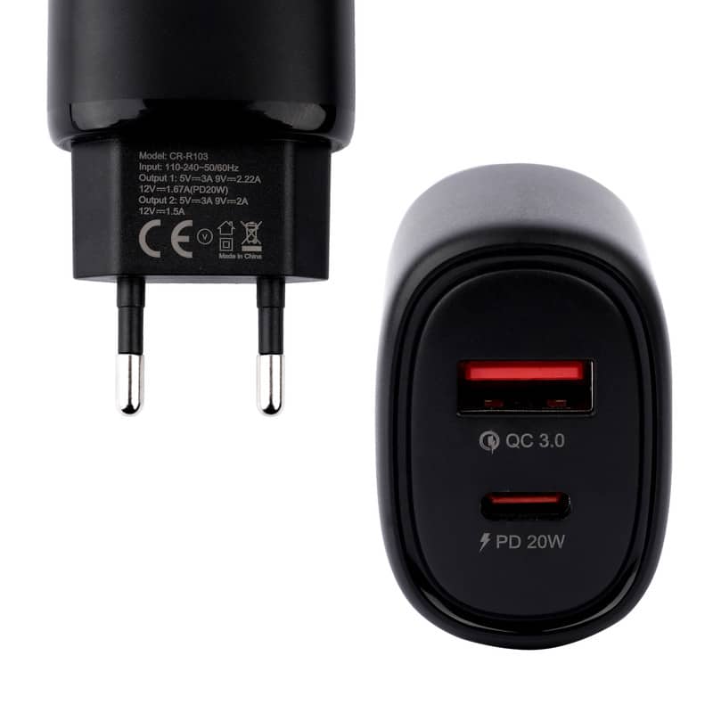 شارژر دیواری 38 وات کربی Crbe مدل CR R103 — تصویر ۲