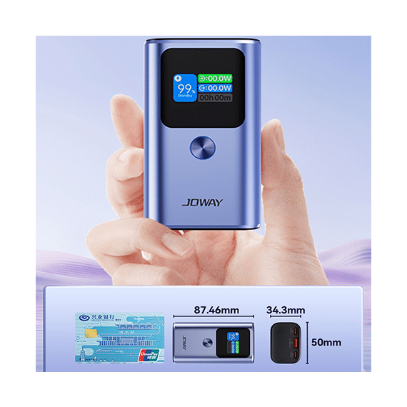 پاوربانک جووی joway مدل jp326 ظرفیت 10000 میلی آمپر ساعت 30 وات — تصویر ۶