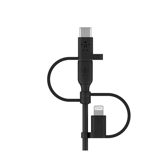کابل شارژ بلکین Type-A به Type-C+Micro-USB+Lightning BoostCharge Universal با طول 1 متر – مدل belkin CAC001bt1M — تصویر ۴