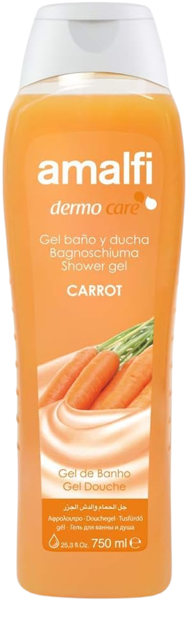 شامپو بدن 750 میل هویج امالفی-Amalfi Dermo Care Shower Gel, Carrot, 750 ml — تصویر ۵