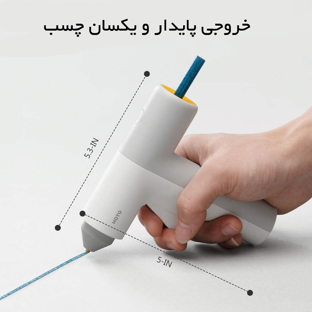 چسب تفنگی حرارتی HOTO Lithium Glue Gun شیائومی — تصویر ۸