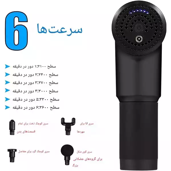 ماساژور تفنگی بدن ارس مدل ARES RS G101 — تصویر ۶