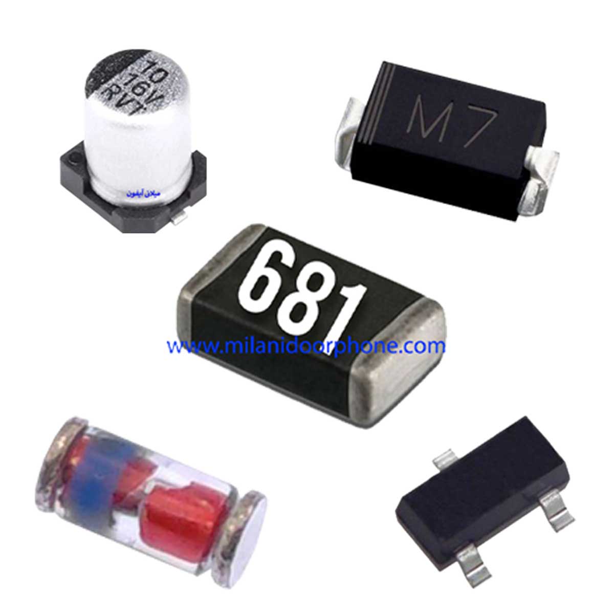 پک قطعات SMD آیفون تصویری — تصویر ۲