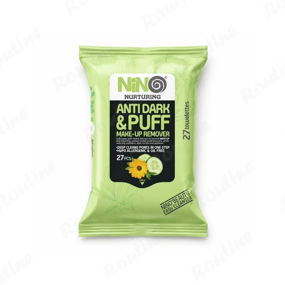 دستمال مرطوب آرایش پاک‌کن مدل Cucumber نینو 27 عددی
