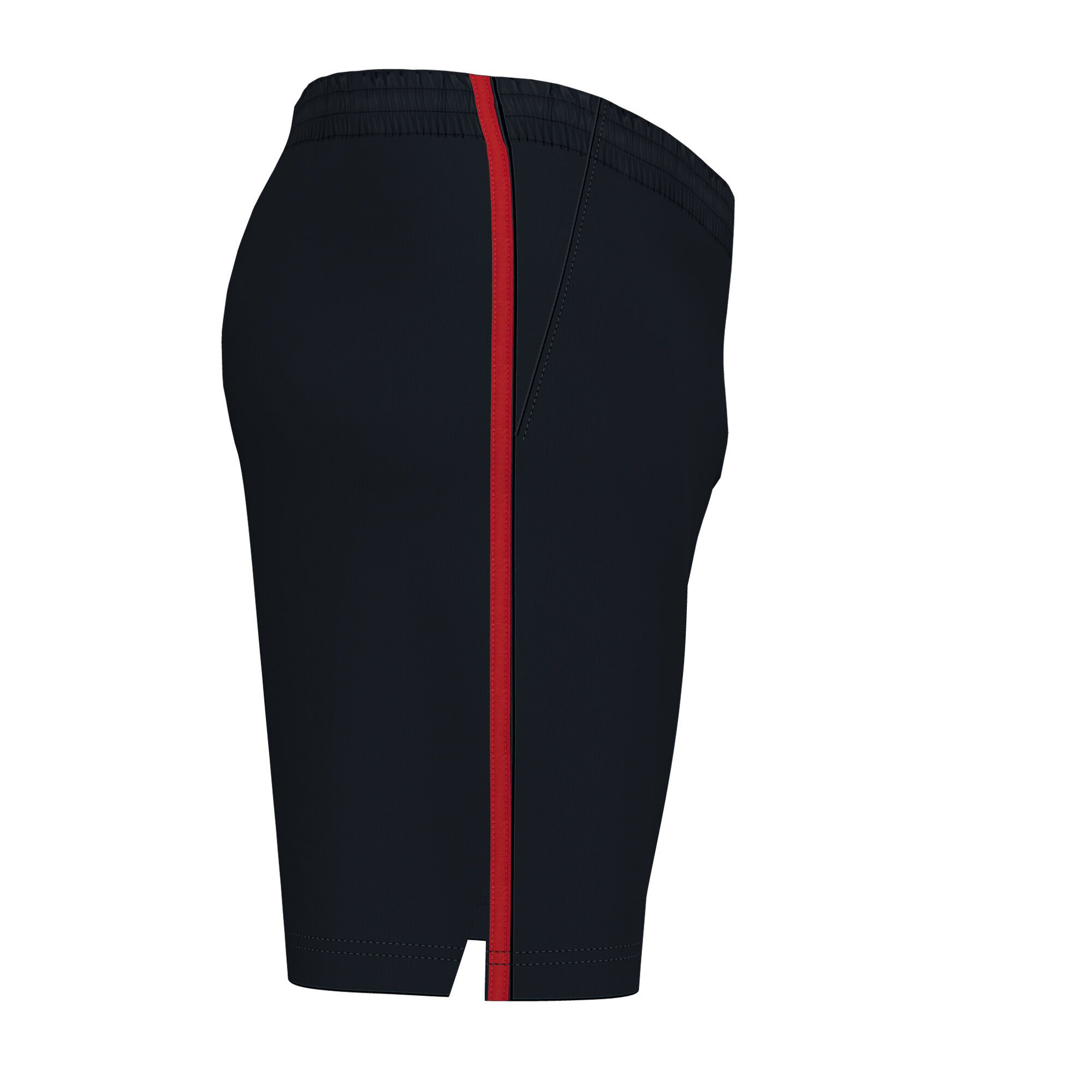 شلوارک تنیس و پدل مردانه مدل OPEN III BERMUDA BLACK RED — تصویر ۳
