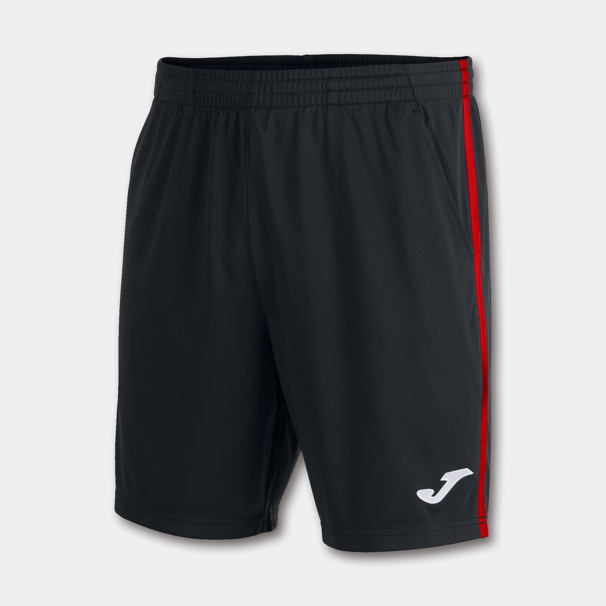 شلوارک تنیس و پدل مردانه مدل OPEN III BERMUDA BLACK RED — تصویر ۲