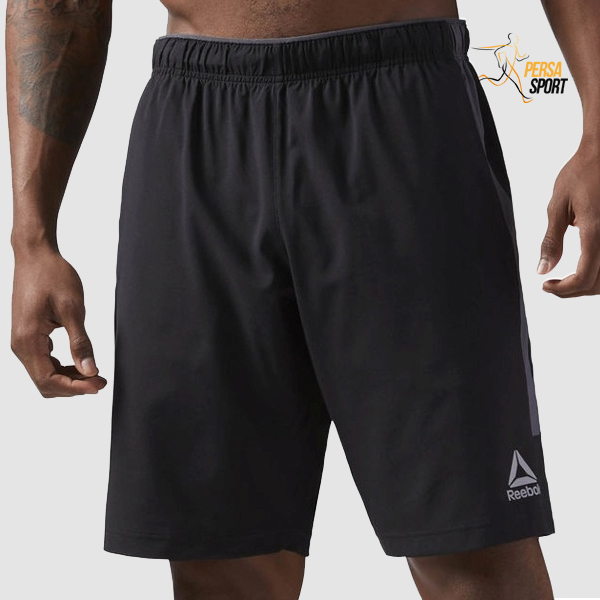 شلوارک مردانه ریباک WOR WOVEN SHORT Black — تصویر ۲