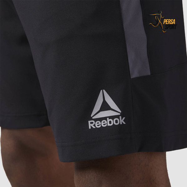 شلوارک مردانه ریباک WOR WOVEN SHORT Black — تصویر ۴