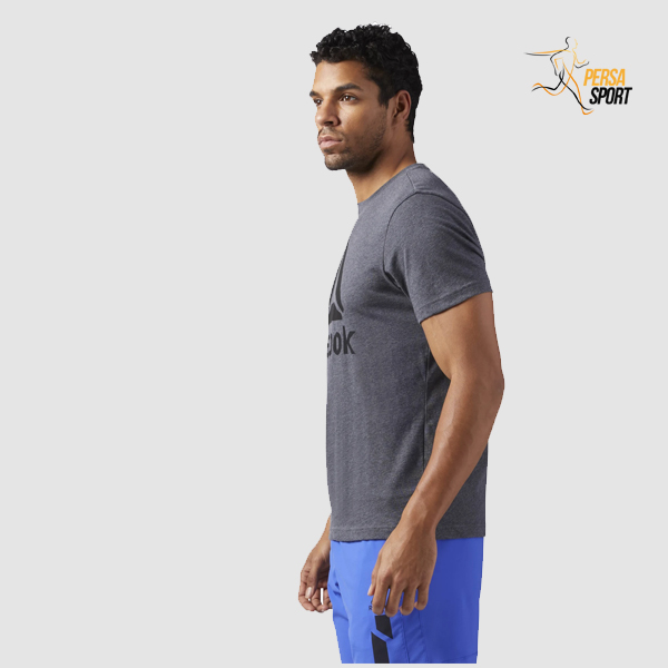 تیشرت مردانه ریباک STACKED LOGO TEE Grey