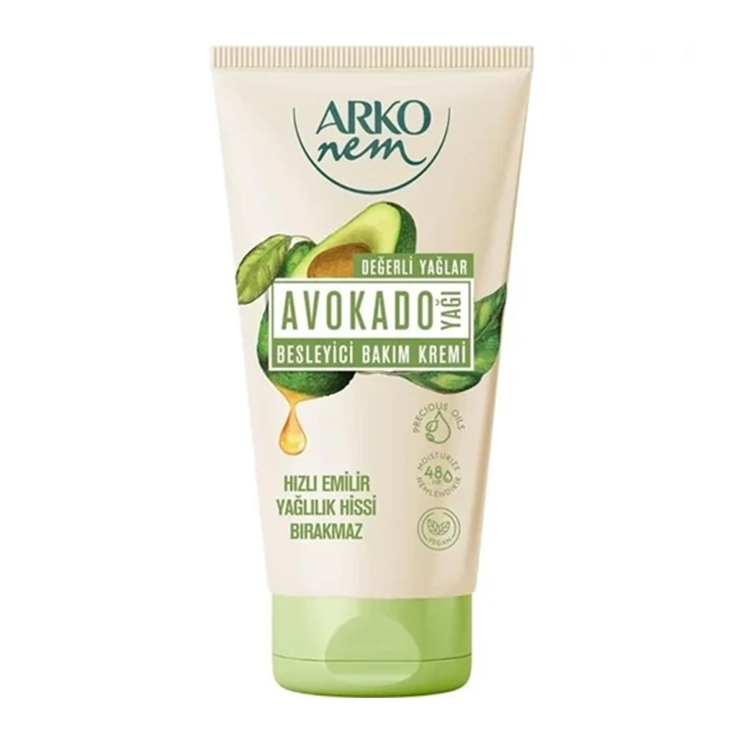 کرم مرطوب کننده آرکو نم تیوپی 60 میل رایحه آووکادو ARKO NEM AVOKADO — تصویر ۲