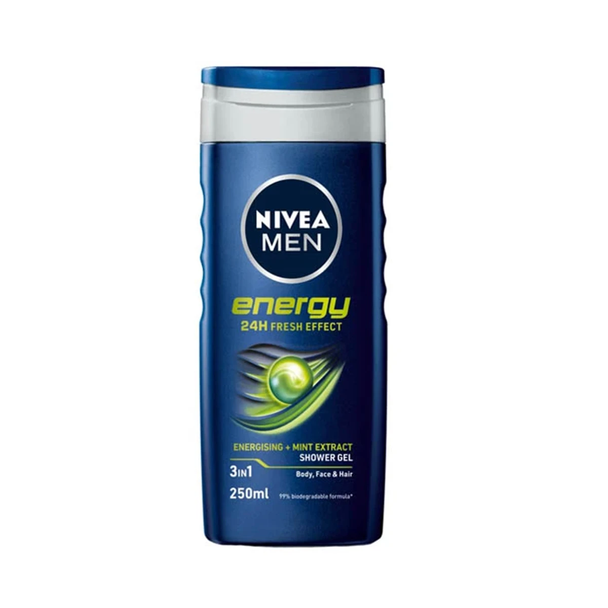 شامپو مو و بدن مردانه NIVEA مدل Energy 24H حجم 250 میلی لیتر