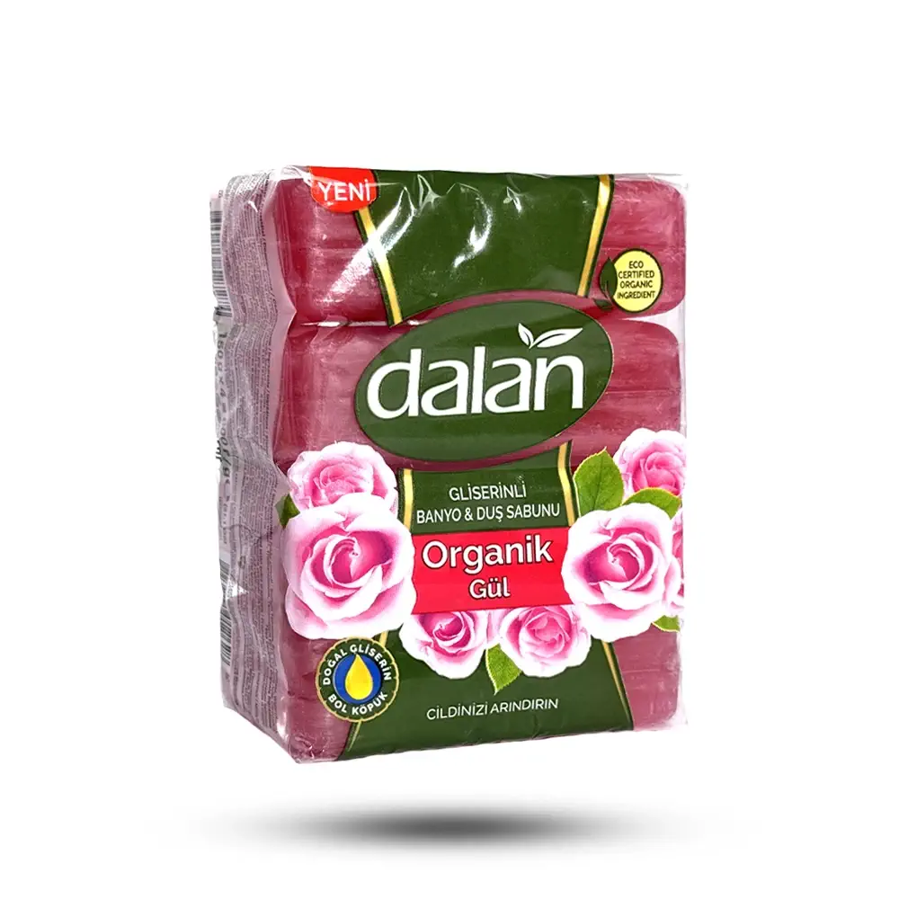 صابون دالان حاوی گلیسیرین و عصاره گل رز بسته 4 عددی — تصویر ۲