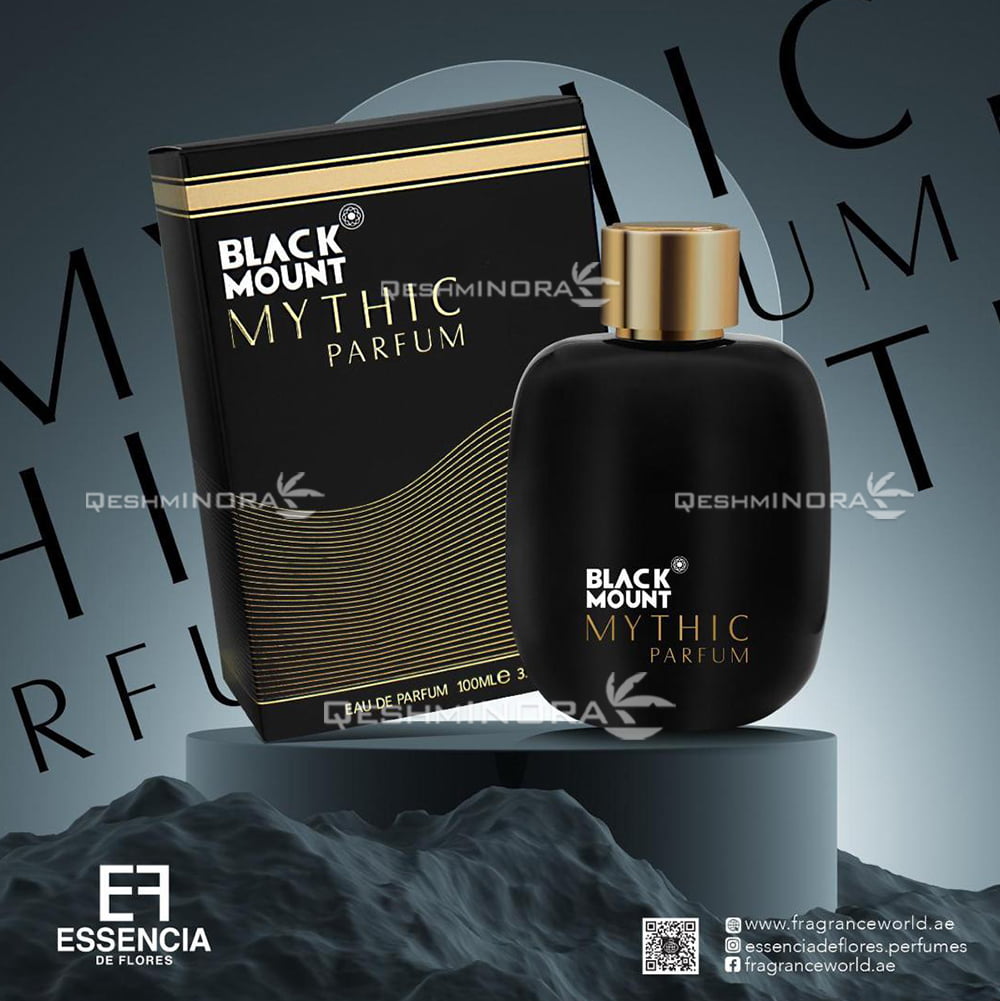 ادکلن بلک مونت مایتیک پارفوم اسنسیا Essencia Black Mount Mythic Parfum (مون بلان لجند پارفوم Mont Blanc Legend Parfum) — تصویر ۳