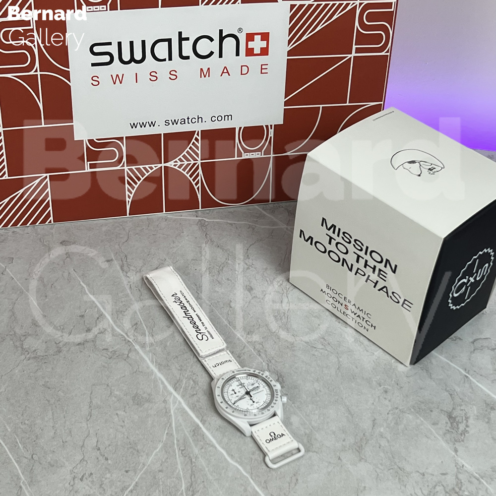 ساعت مچی امگا سواچ Omega Swatch Mission to MOONPHASE-FULL MOON — تصویر ۳