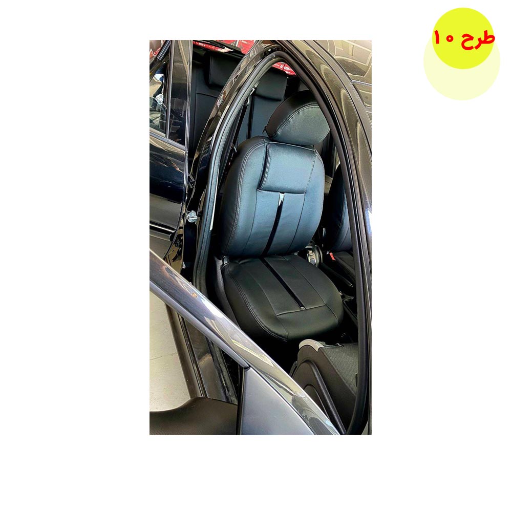روکش صندلی چرم کربن پژو 207 طرح دیسک دار — تصویر ۲