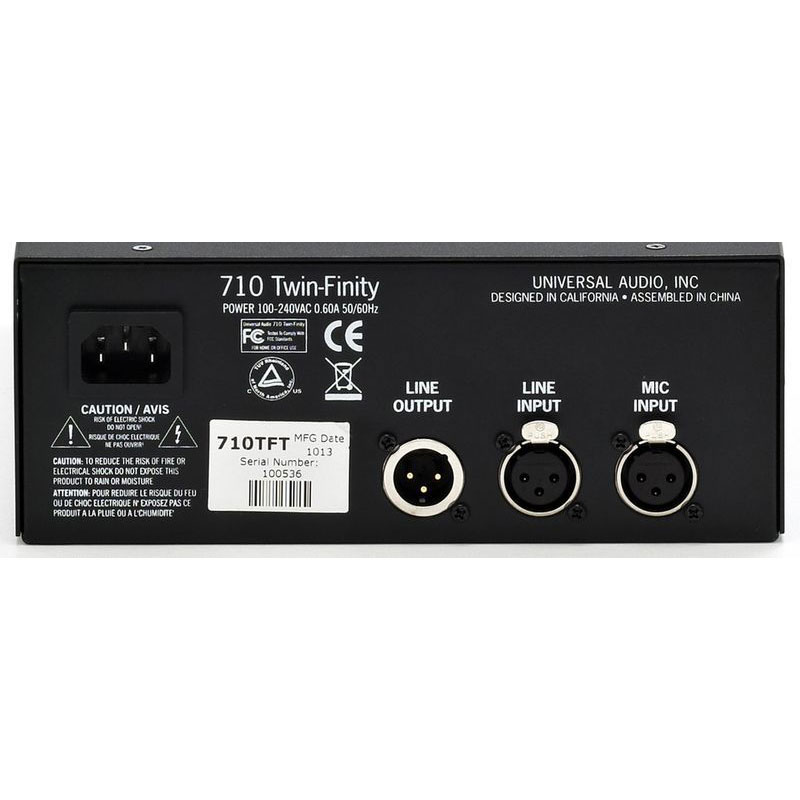پری آمپ Universal Audio 710 Twin-Finity — تصویر ۴