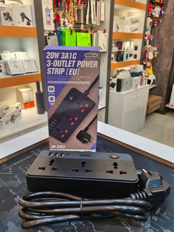 سه راه برق ریمکس مدل RP-U153 — تصویر ۴