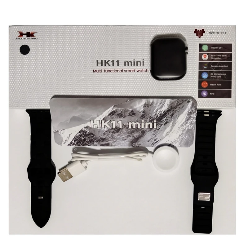 ساعت هوشمند HK11 Mini با نمایشگر AMOLED و GPS — تصویر ۳