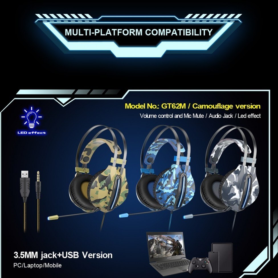 هدفون گیمینگ مدل OVLENG GP20M — تصویر ۴