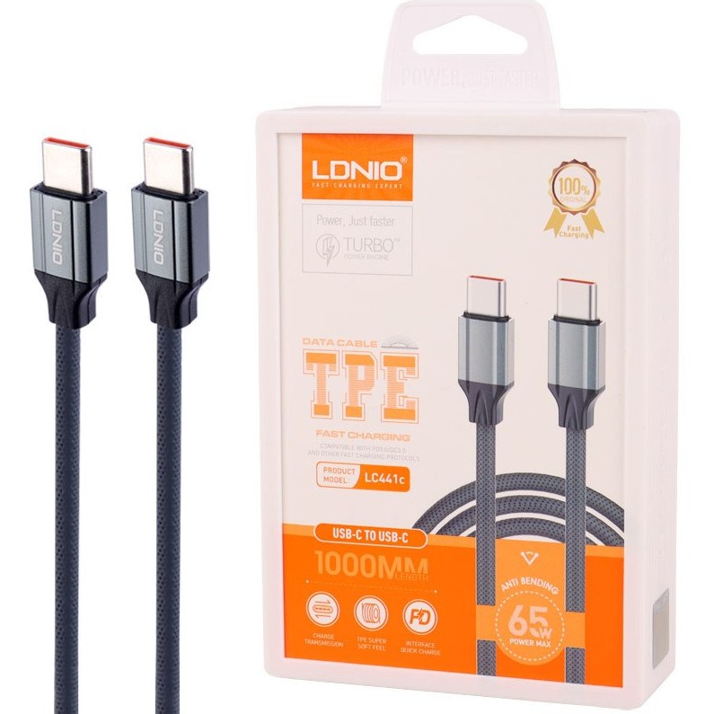 کابل USB-C الدینیو مدل LC441C طول 1 متر — تصویر ۲