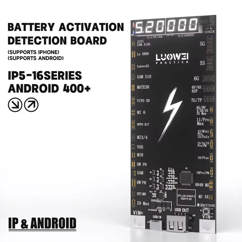 کیت شوک باتری اندروید و آیفون Luowei LW-B03 — تصویر ۵