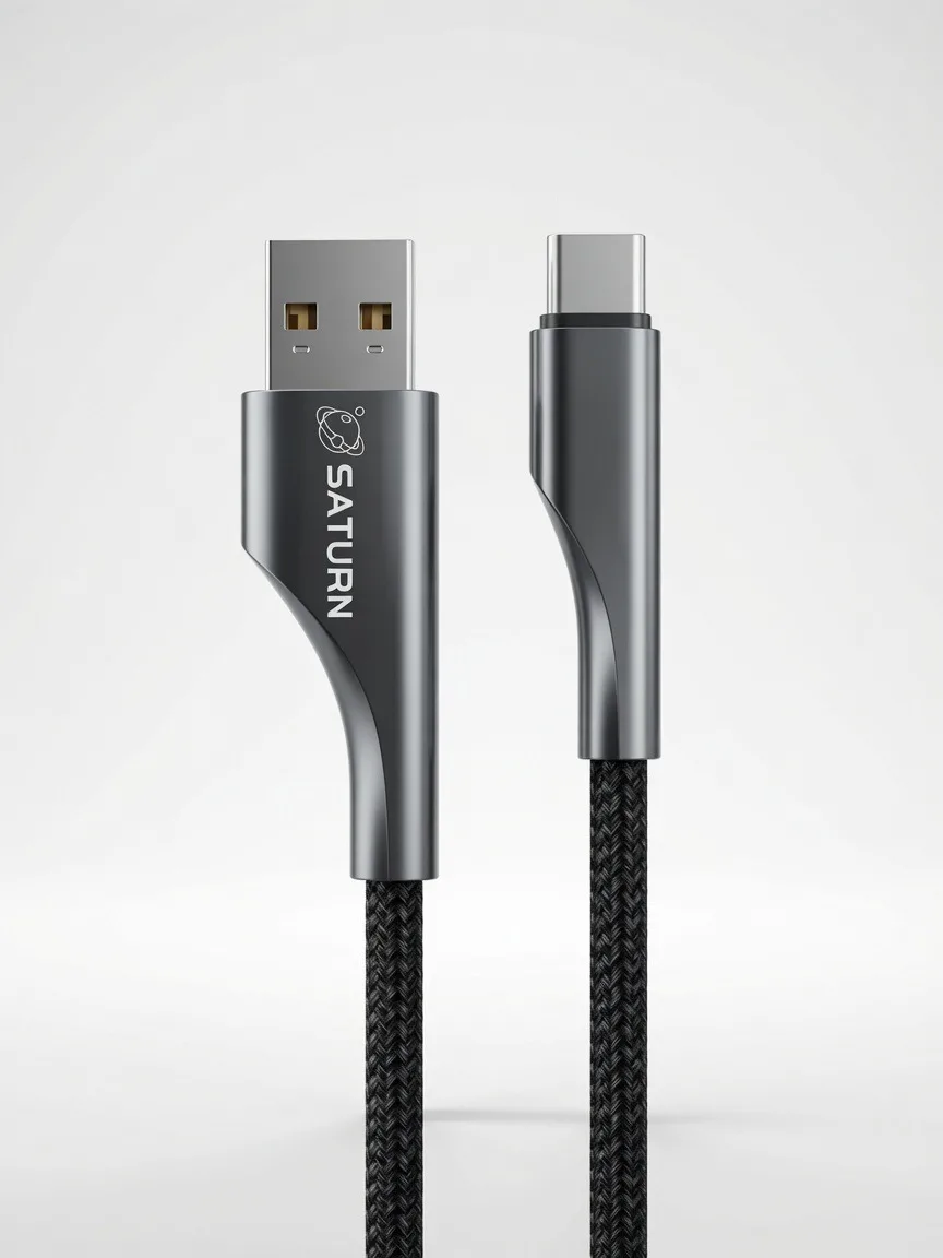 کابل شارژ سریع USB-A به تایپ سی 30 وات 1.2 متری SARURN سترن SC14C — تصویر ۲