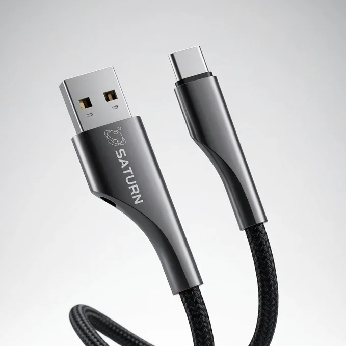 کابل شارژ سریع USB-A به تایپ سی 30 وات 1.2 متری SARURN سترن SC14C — تصویر ۴