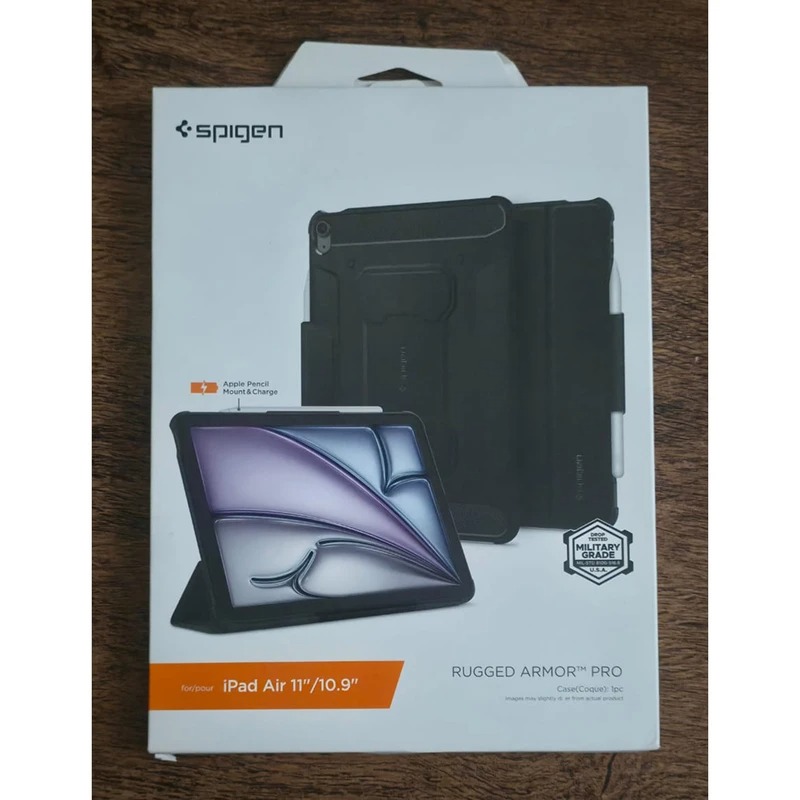 کیف اسپیگن Rugged Armor Pro مناسب برای تبلت iPad Air 11 inch 7th M3 (2025) / iPad Air 11 inch 6th M2 (2024) / iPad Air 10.9 inch 5th (2022) / iPad Air 10.9 inch 4th Generation — تصویر ۸