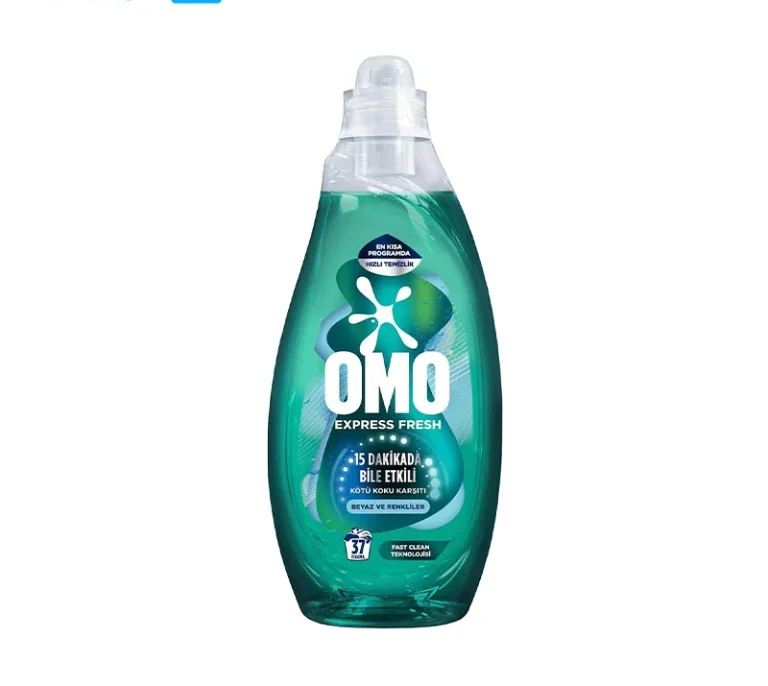 مایع شستشو سریع لباس اومو Omo مدل Express مناسب لباس رنگی و سفید حجم 1480 میلی لیتر