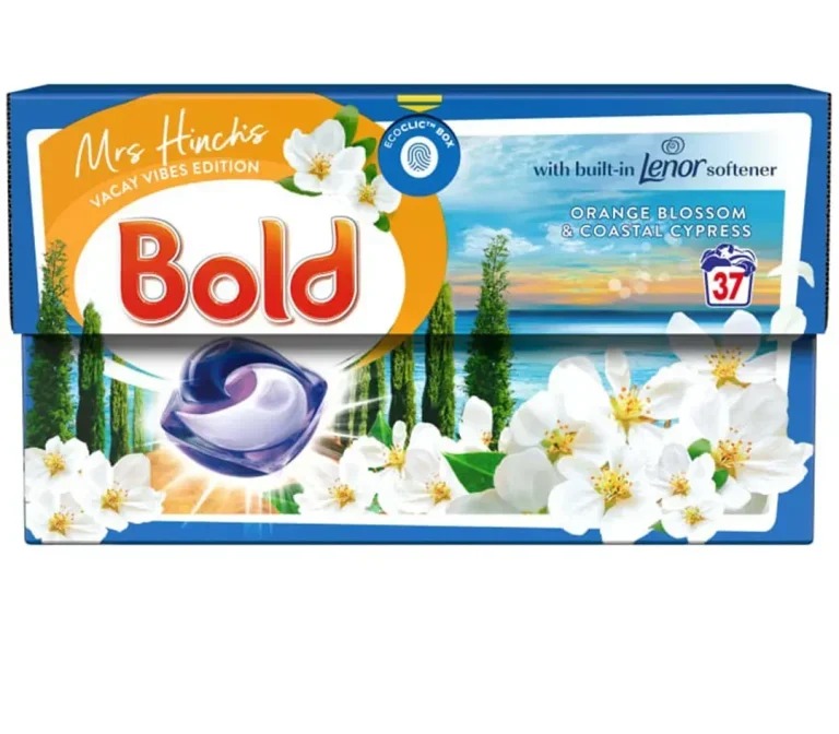 قرص ماشین لباسشویی بولد Bold رایحه شکوفه پرتقال و سرو ساحلی بسته 37 عددی