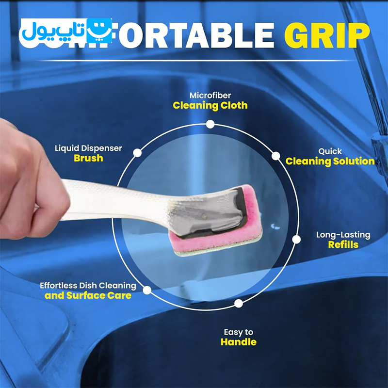 اسکاچ مخزن دار البو گریس Elbow grease مدل اسفنجی — تصویر ۷