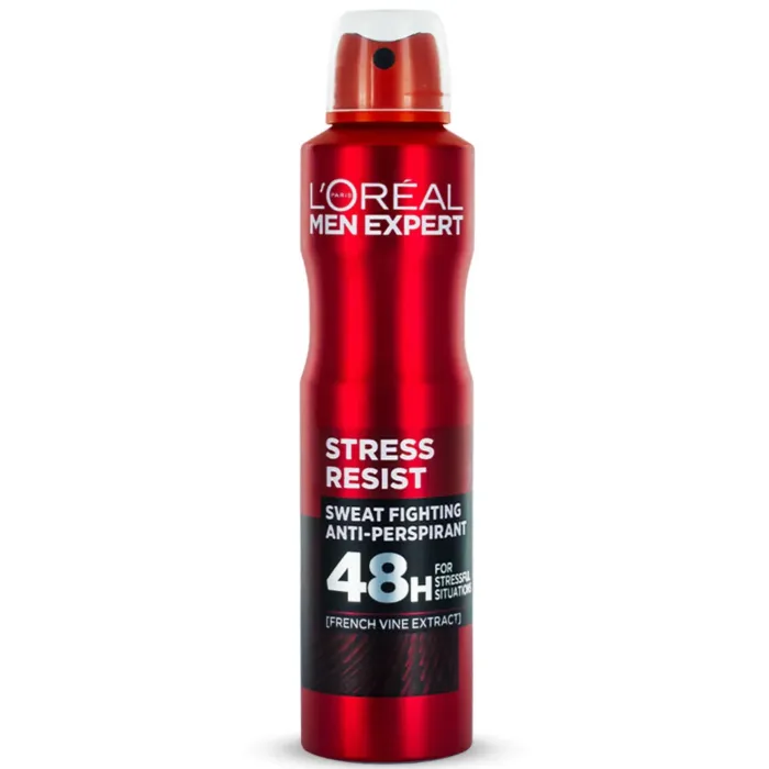 اسپری دئودورانت لورال Loreal مردانه مدل Stress Resist حجم 250 میل