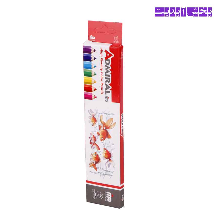 مداد رنگی 6 رنگ آدمیرال Admiral — تصویر ۲