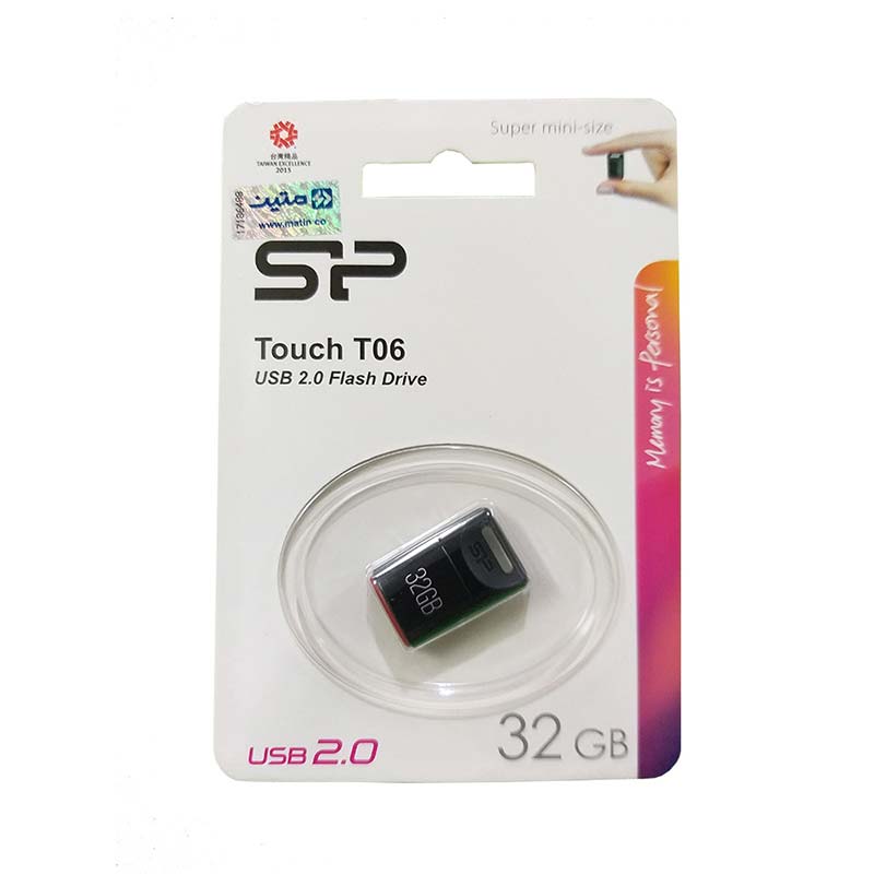فلش مموری سیلیکون پاور مدل Touch T06 با ظرفیت 32 گیگابایت ا Silicon Power Touch T06 Flash Memory 32GB کد 0478 – 7398