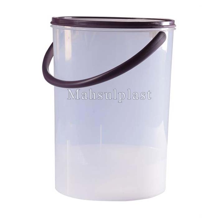سطل پلاستیکی شفاف 25 لیتری (درب و دسته دار ) — تصویر ۲