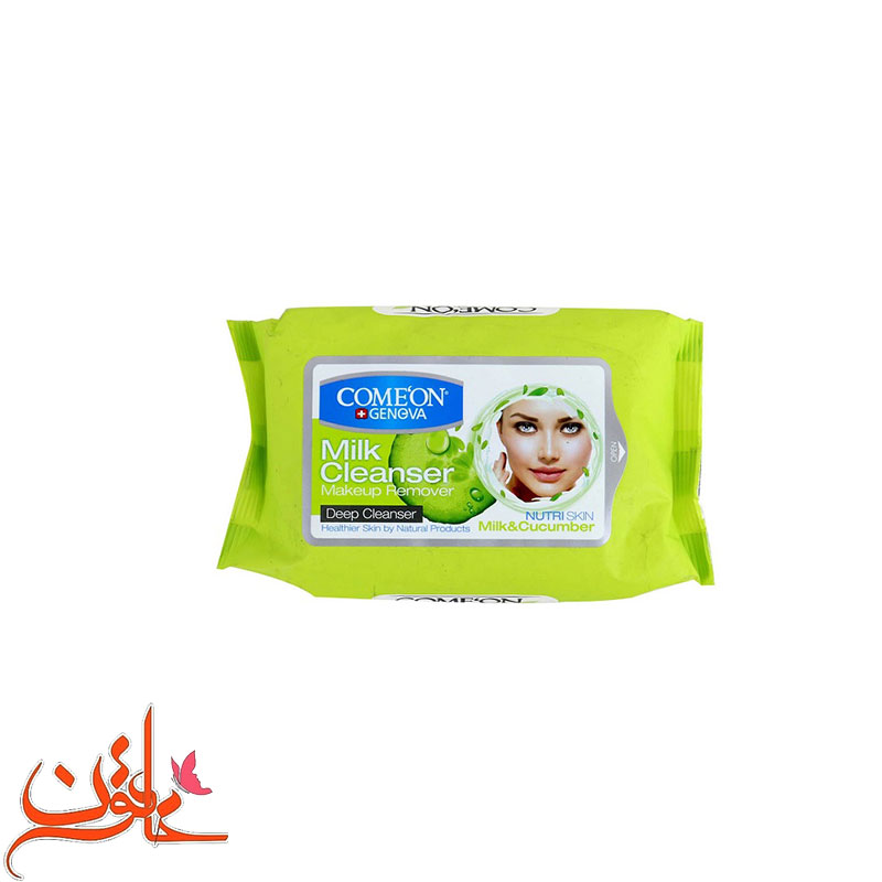 دستمال مرطوب کامان مدل milk cleanser — تصویر ۲