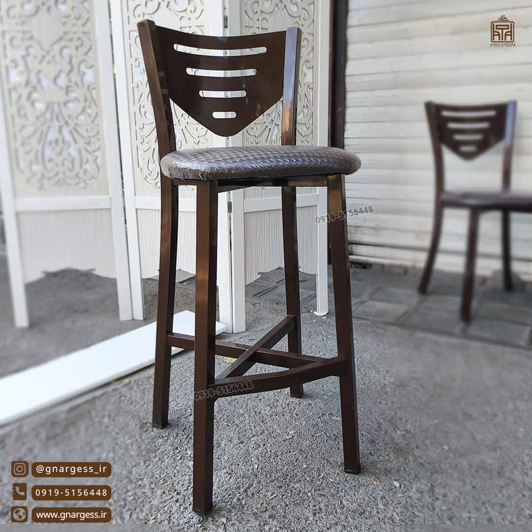 صندلی کانتر و اپن فلزی آهنین مدل اسکای بادوام — تصویر ۳