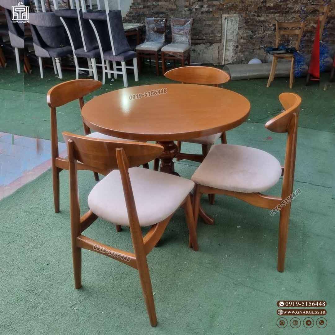 صندلی چوبی وان چوب راش پایه مخروطی — تصویر ۸