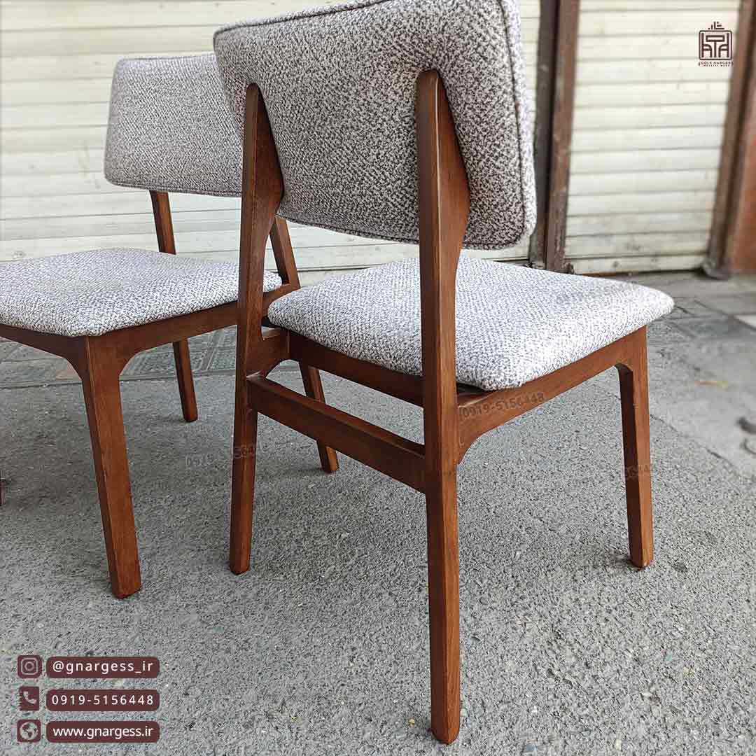 صندلی مینیمال طرح پانیذ سبک پرومکس چوب راش — تصویر ۳