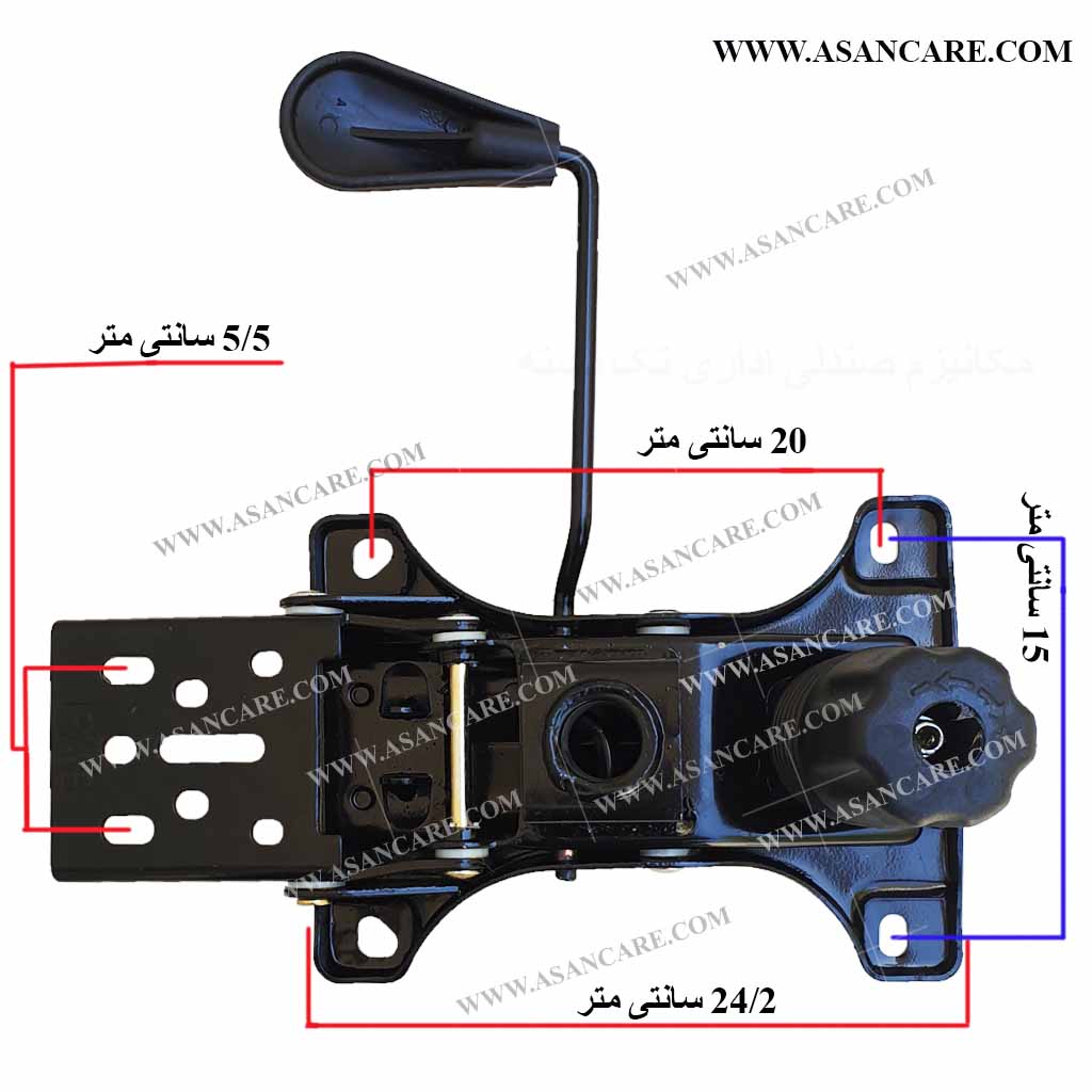 مکانیزم صندلی اداری تک اهرم براکت دار — تصویر ۲