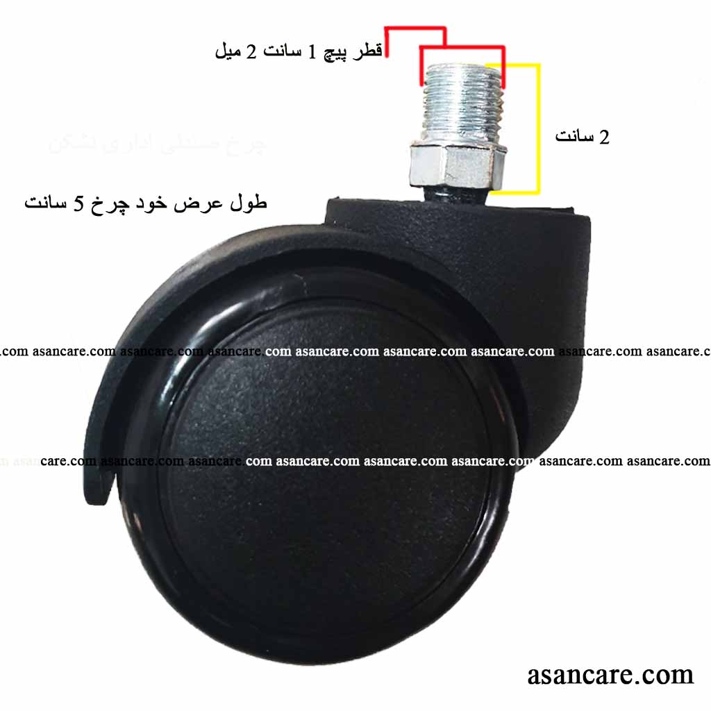 چرخ صندلی نشکن اداری تایوانی ژله ای با ضمانت 36 ماهه — تصویر ۳
