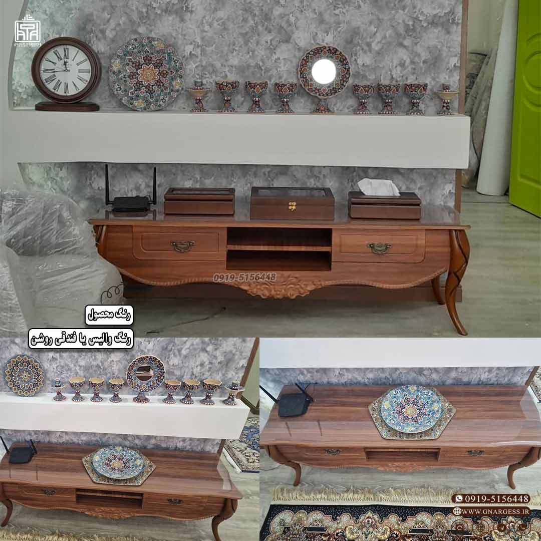 میز تلویزیون پیچک 160 سانت تمام ام دی اف سه بعدی — تصویر ۸