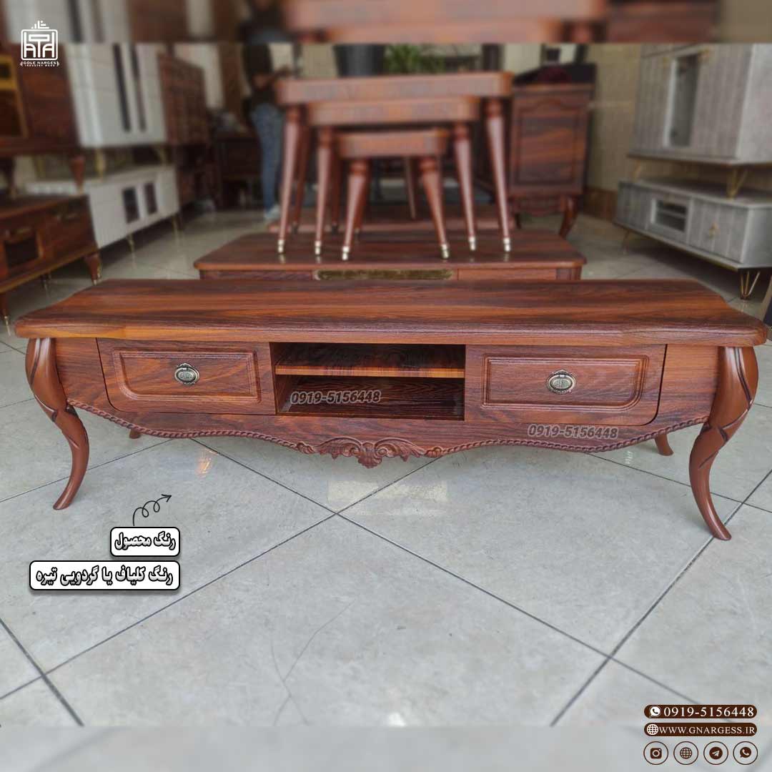 میز تلویزیون پیچک 160 سانت تمام ام دی اف سه بعدی — تصویر ۷