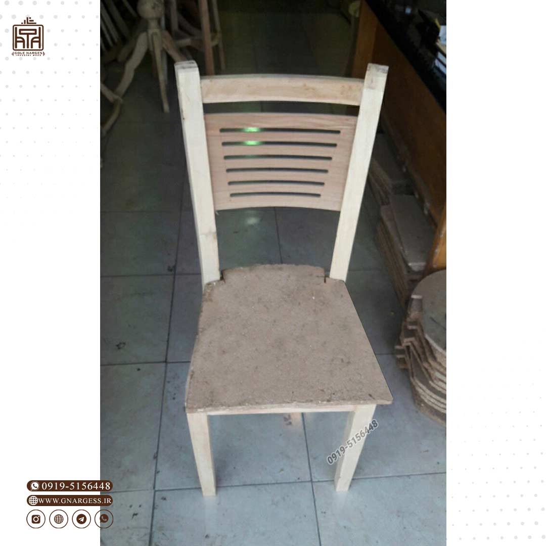 صندلی ناهارخوری چوبی مدل آبشاری — تصویر ۵