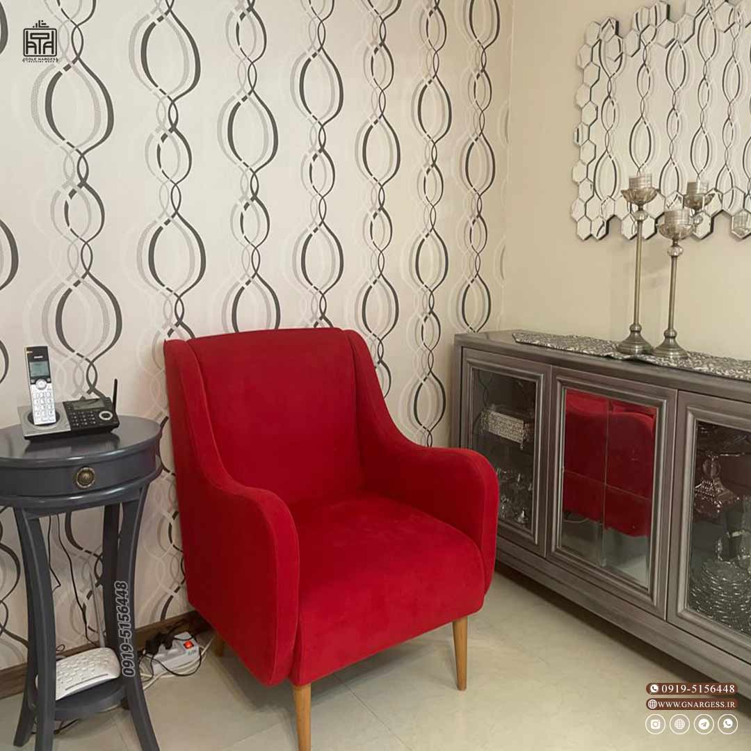 میز تلفن و میز آباژور مدل ایفل تک کشو رنگ طوسی و نوک مدادی — تصویر ۶