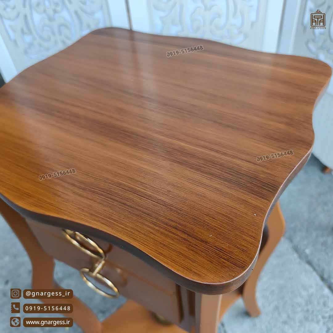 فروش ویژه میز تلفن های خمره ایی 2 کشو — تصویر ۴