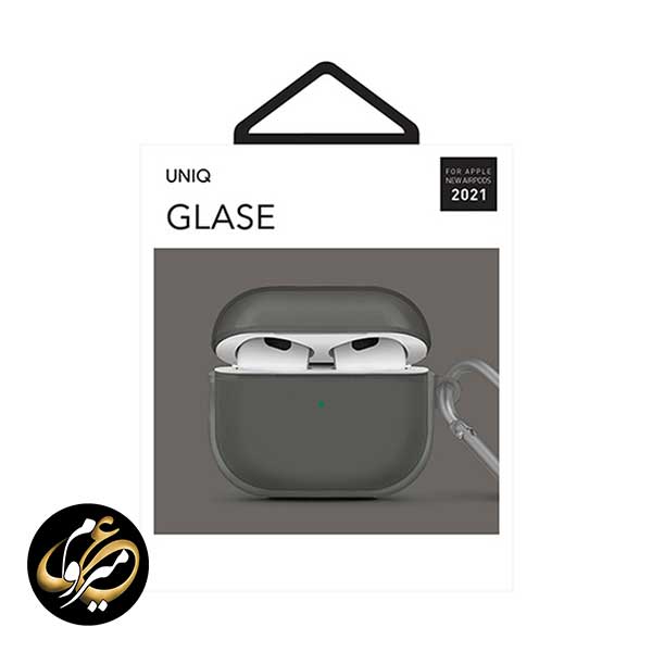 کاور ایرپاد یونیک مدل Uniq Glass مناسب AirPods 3 — تصویر ۵