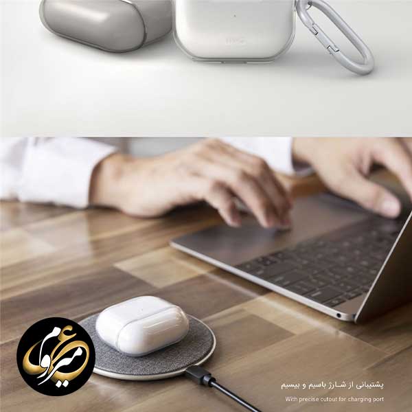 کاور ایرپاد یونیک مدل Uniq Glass مناسب AirPods 3 — تصویر ۶