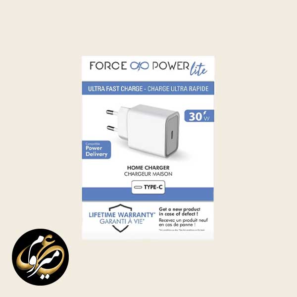 شارژر دیواری 30 وات فورس مدل Force FPLICS1C30WPDW — تصویر ۷
